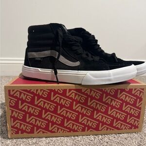 Vans BMX Sk8-Hi Black/Gray/White Men’s 8.5 WaffleCup BMX Shoes w/ Box